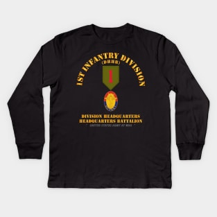 1st Infantry Division - DHHB Kids Long Sleeve T-Shirt